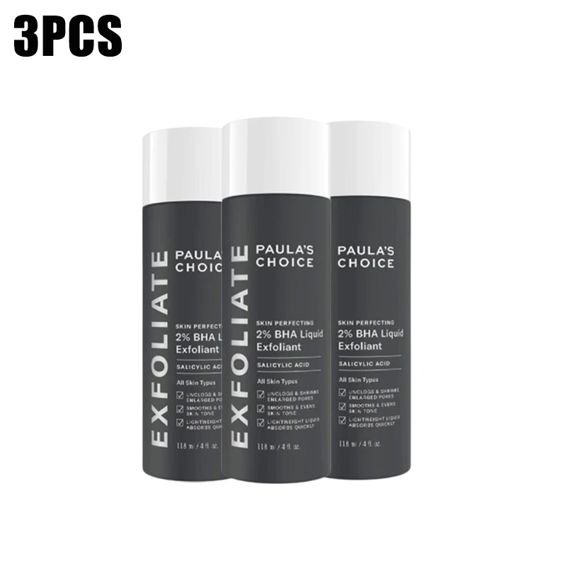 

3pcs Paulas Choice-SKIN PERFECTING 2% BHA Liquid Salicylic Acid Exfoliant-Facial Exfoliant for Blackhead,Enlarged Pores Wrinkles