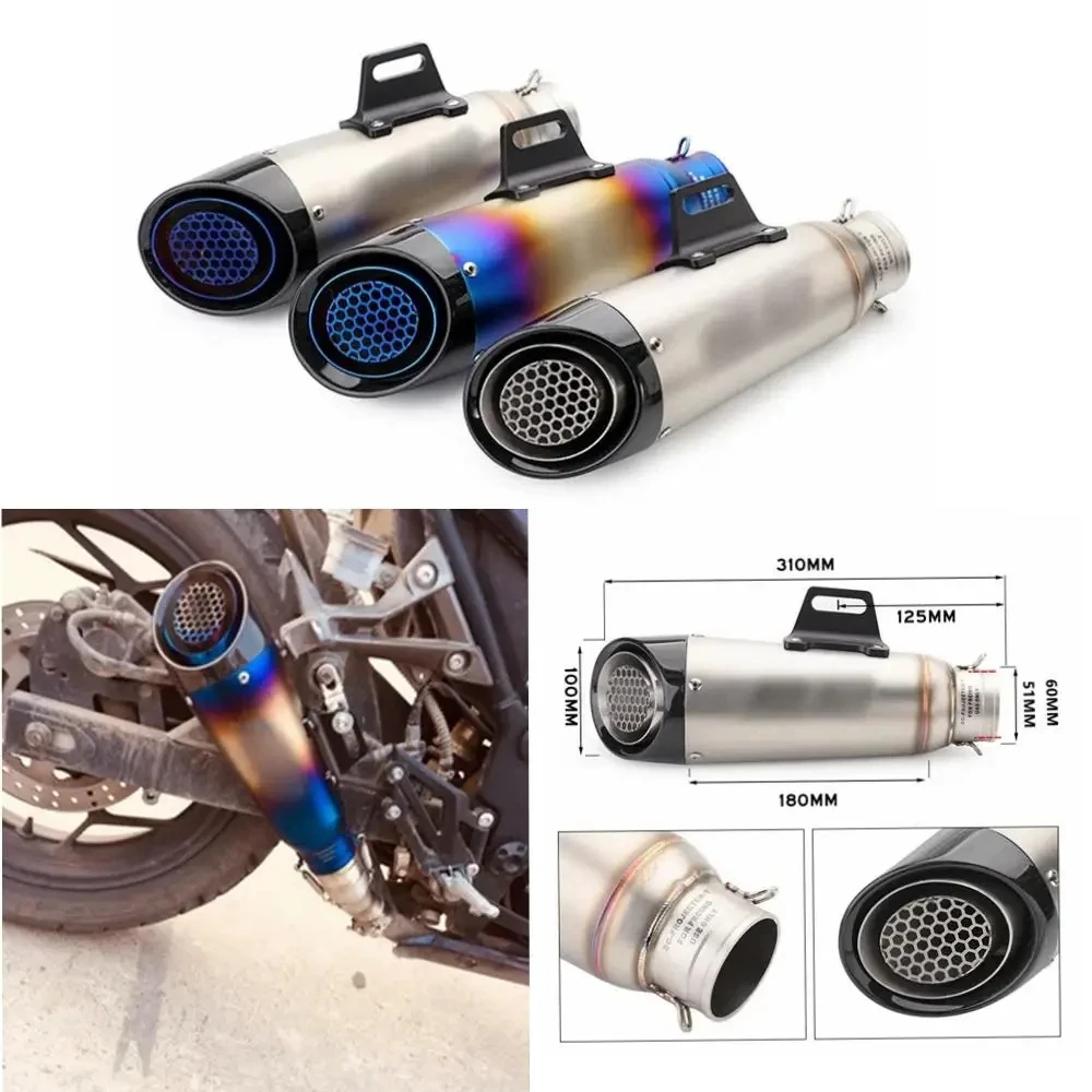 Универсальный Мотоциклетный Глушитель Из Углеродного Волокна 38-51 Мм