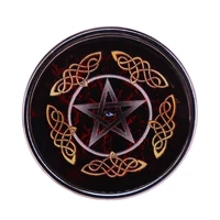runic circular symbol enamel pin wrap clothes lapel brooch fine badge fashion jewelry friend gift