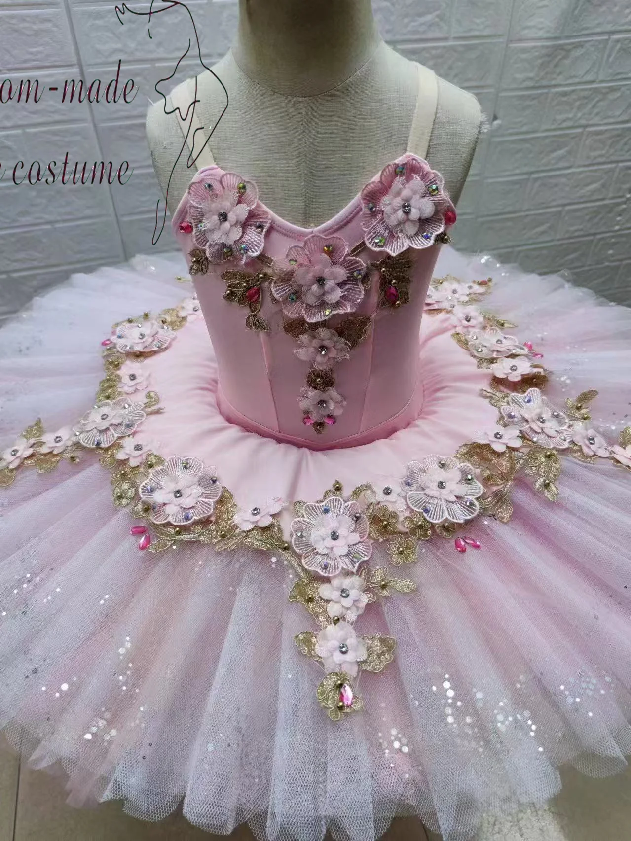 Фото Балетная юбка Mizusawa Fairy, детская юбка-пачка для соревнований по индивидуальному заказу, профессиональная пышная юбка, балетная юбка для взрослых Dre №1