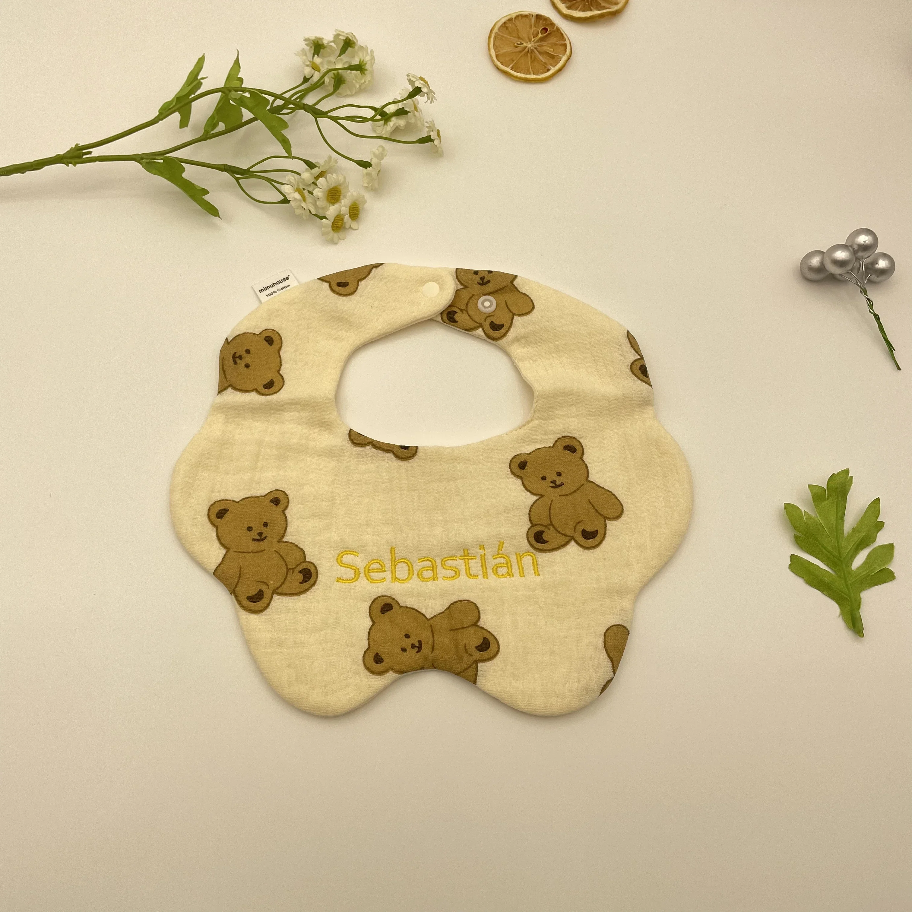 Персонализированные детские аксессуары непромокаемый нагрудник для девочек