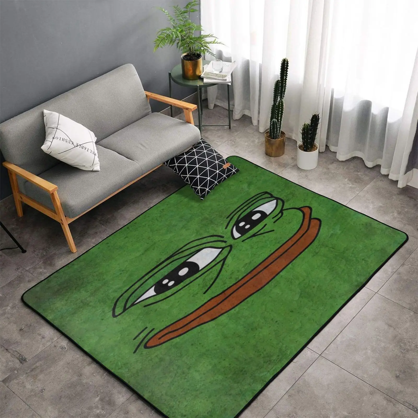 

Ковер Pepe с принтом лягушки в спальне, ковер для журнальных столиков, напольный Настенный Ковер, украшение для гостиной, декор в эстетическом...