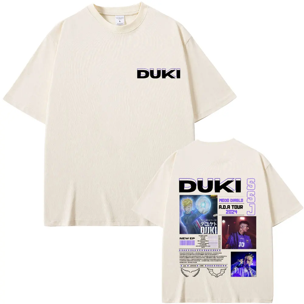 Rapper Duki ADA Tour 2024 Double Sided Print T-shirt Male Hip Hop Oversized T Shirts Men Women Fashion High Quality Short Sleeve (art.: 3920cade2c170) - 3920cade2c170