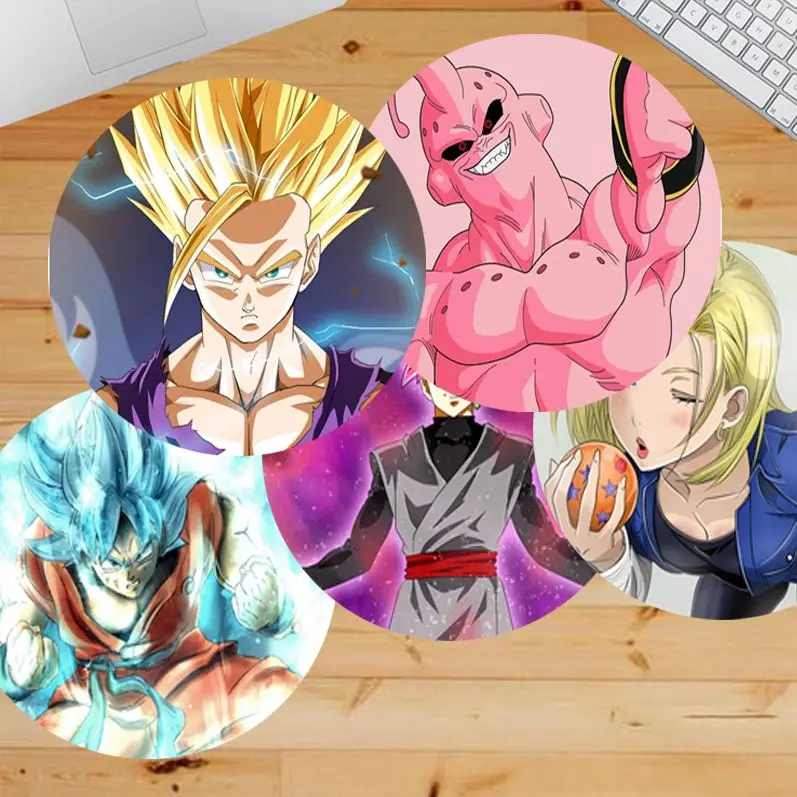 

BANDAI Dragon Ball Small Round Cabinet Gaming Laptop Computer Desk Mat Office Notbook Mouse Pad Mouse Mat For Teen Girls Bedroom