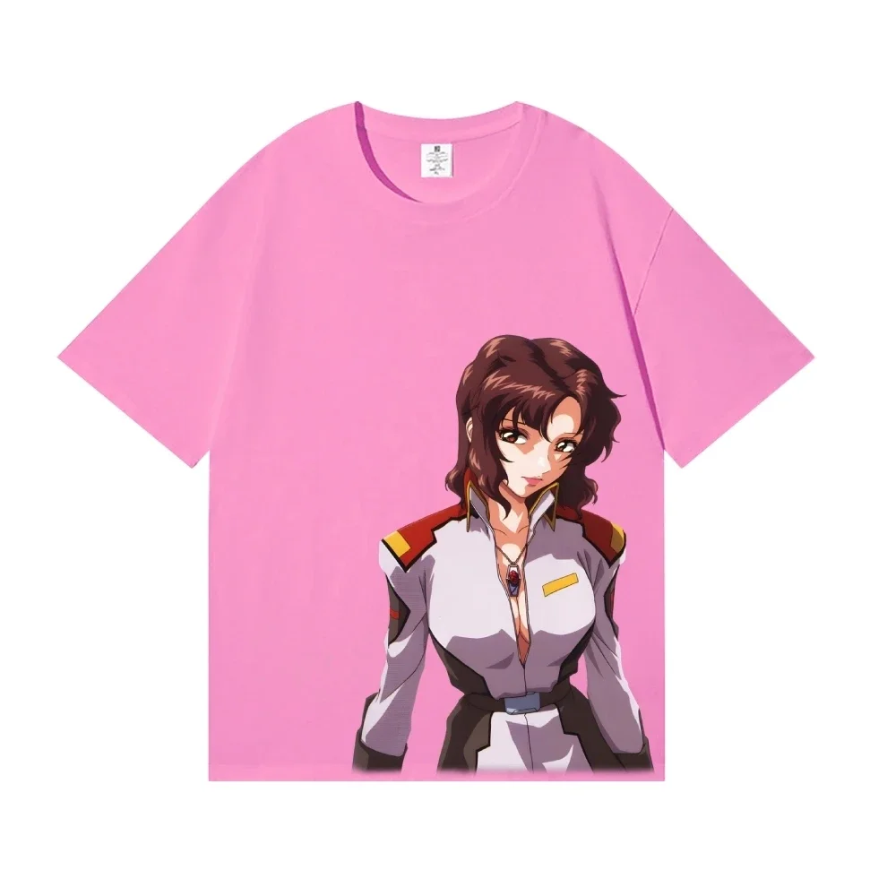 Новая классическая футболка Gundam Murrue Ramius в японском стиле 2026 года, высококачественная уличная одежда, подходит для мужчин и женщин, летняя коллекция (art.: 3920db5773f06) - 3920db5773f06