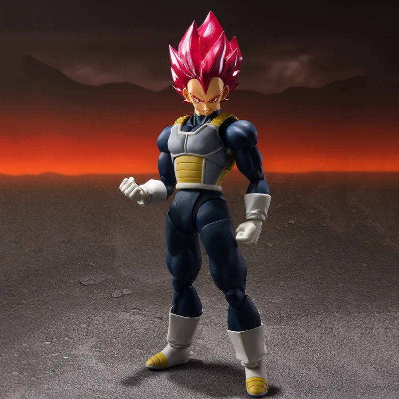 Фото Фигурки героев аниме Dragon Ball Z Shf Super Saiyan God Blue Vegeta, фигурки героев Dbz Guard, 16 см, игрушки, статуя, Коллекционная модель, кукла в подарок №3