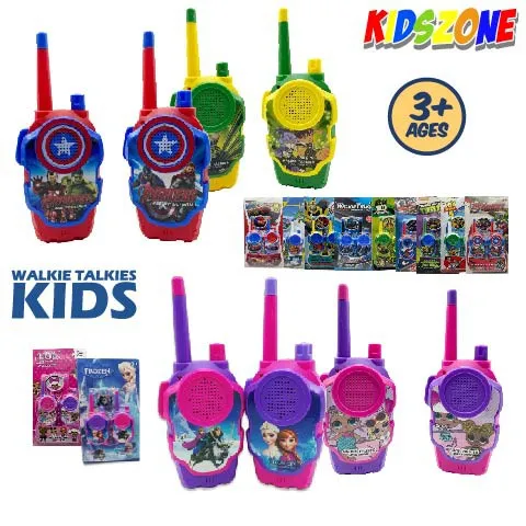 

Walkie Talkie Cartoon Toys Set Sound And Communication Learning For Kids 3+years Old/Set Mainan Walkie Talkie