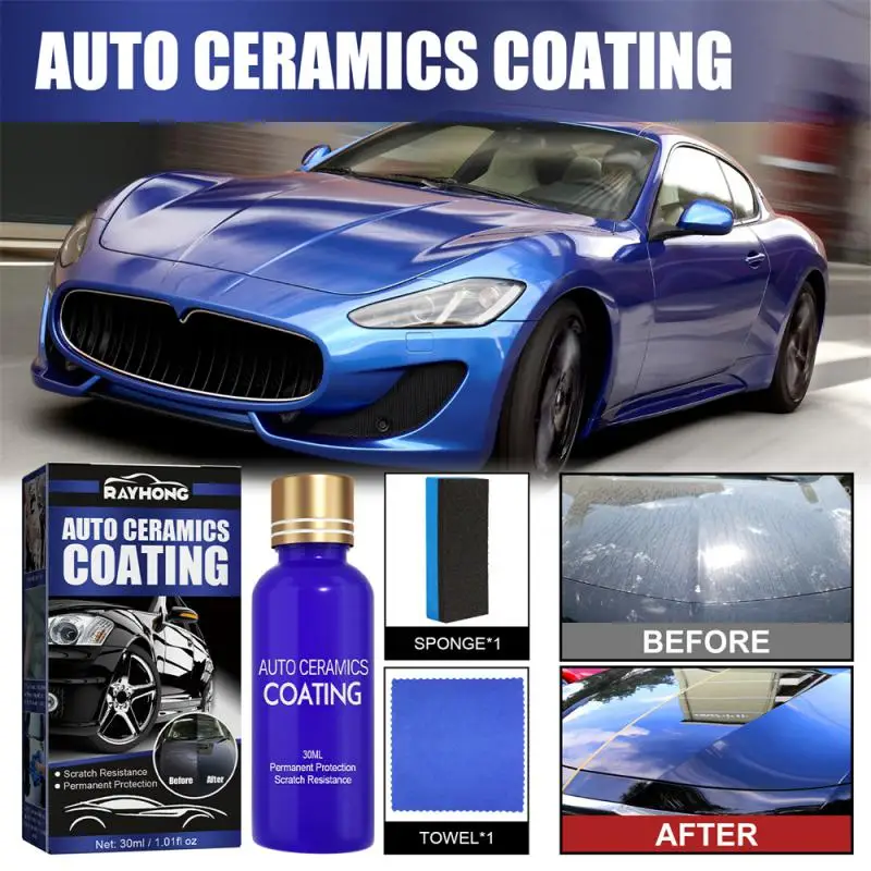 

Ceramic Coated Crystal Plating Solution Waterproof Dustproof Scratch Repair Cleaning Tools Auto Parts Dropper Paint Care