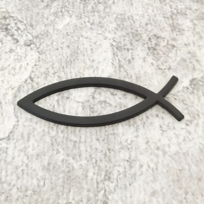 

1 шт. "Jesus Fish" форма автомобильная наклейка металлическая наклейка наклейка 3D рыба наклейка на автомобиль эмблема