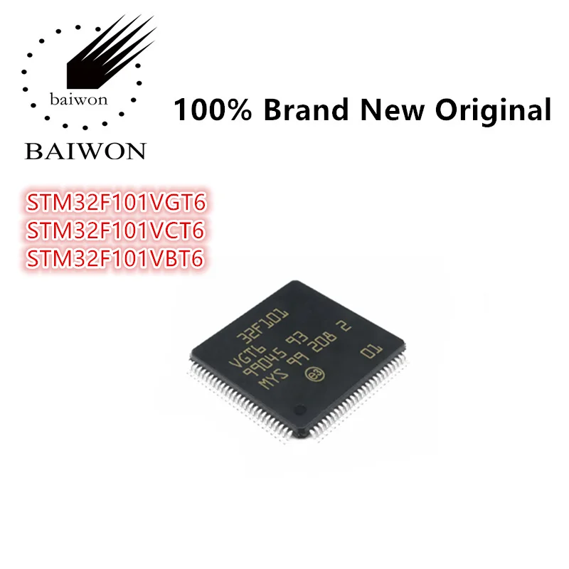 

100%New Original STM32F101 Series STM32F101R8T6 STM32F101RBT6 STM32F101RCT6 Microcontroller MCU Chip IC