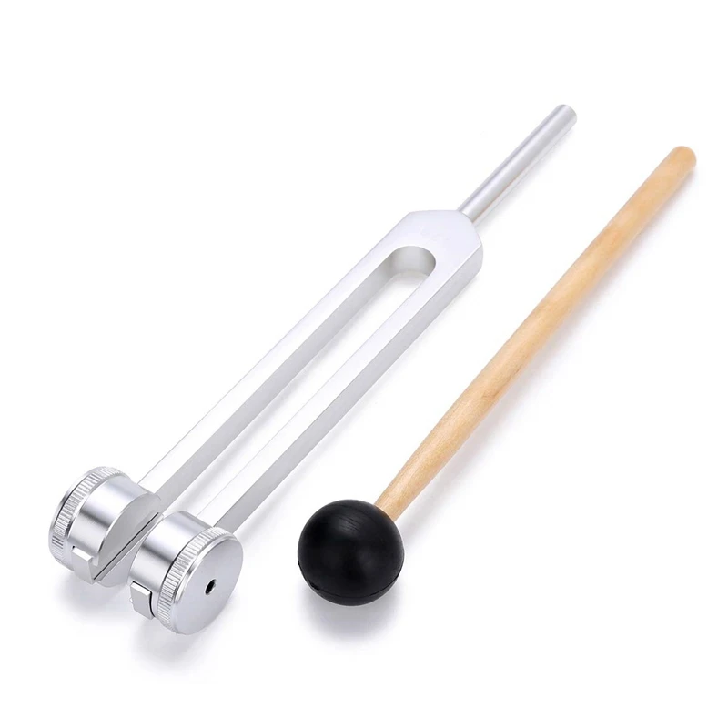 

128HZ 128C Aluminum Alloy Tuning Fork With Hammers For Nervous System Testing Sound Healing Therapy Health Care