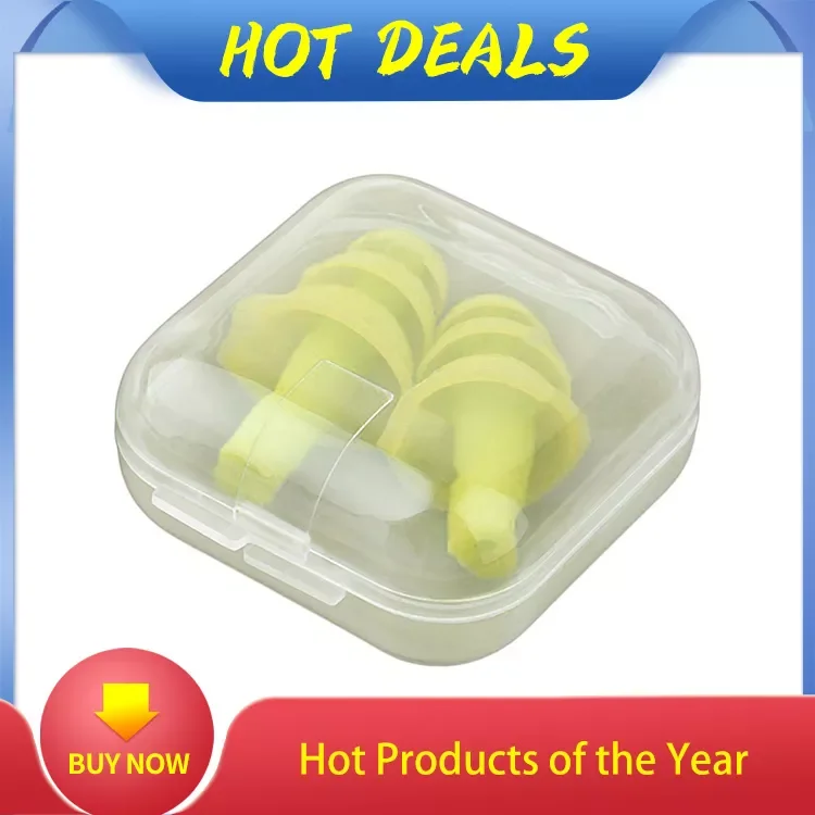 

Soft Silicone Ear Plugs Sound Insulation Ear Protection Earplugs Anti Noise Snoring Sleeping Plugs For Travel Noise Reduction