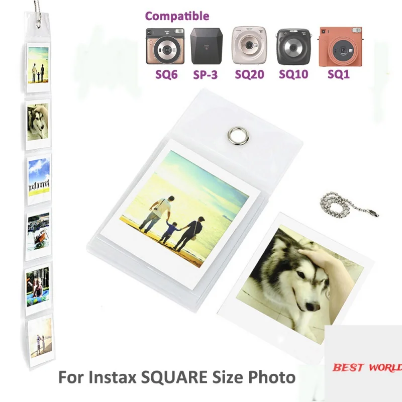 

6 Pockets Wall Hang Frame Hanging Picture Photo Frame for Fujifilm Fuji instax SQUARE SQ1 SQ6 SQ10 SQ20 Instant Camera SP-3 Prin