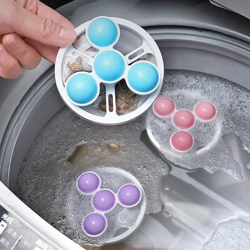 

Washing Machine Hair Catcher Pet Hair Removal Floating Clothes Dirty Fiber Collector Filter Mesh Laundry Bag Cleaning Tools
