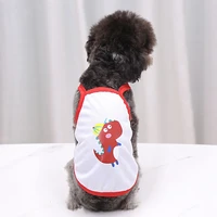 cartoon dog vest summer pet dog clothes for dogs cat vest shirt puppy clothing dogs costume small medium sized dog summer vest