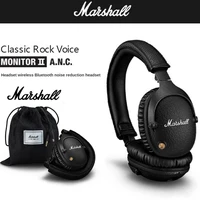 original marshall monitor ii anc headphone bluetooth headsets gaming music with mic wireless headphones with headsets bag