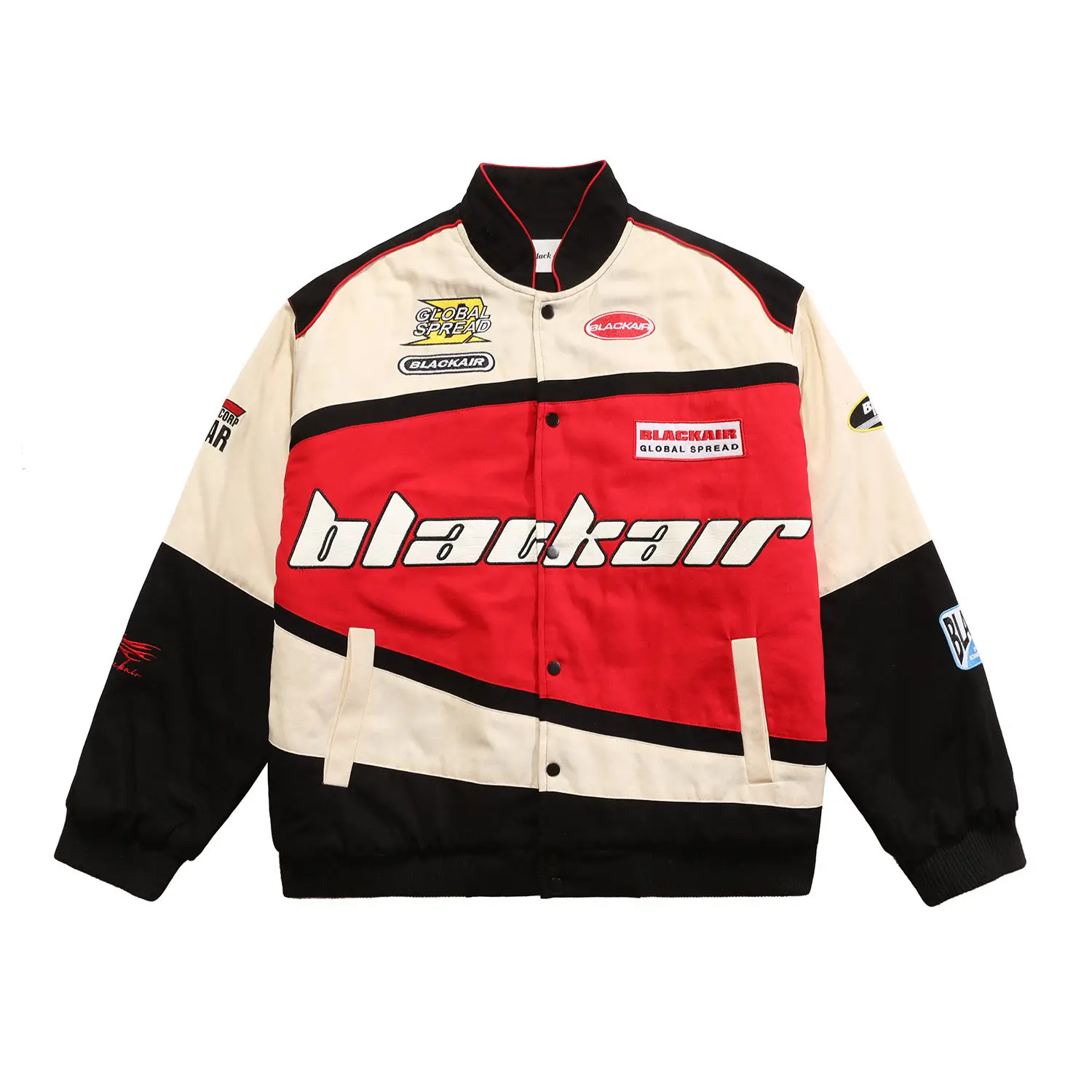 

Y2K explosions American retro punk hip-hop racing baseball uniform coat for men and women Gothic loose trend coat street wear
