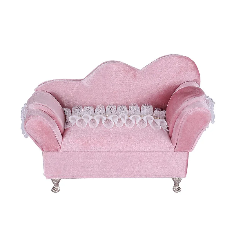 Оригинальный дизайн розовая бархатная шкатулка для драгоценностей ShanZuan с