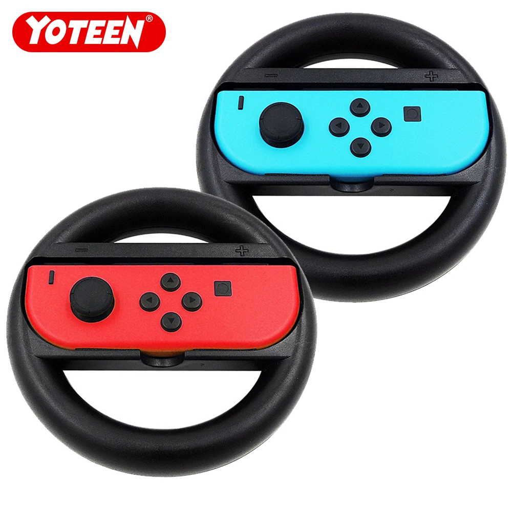 Yoteen 2Pcs Joy-Con Wheel for Nintendo Switch Racing Game Wheel Controller NS Joy-Con Grip Cart Holder