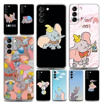 clear phone case for samsung s9 s10 s10e s20 s21 s22 plus lite ultra fe 4g 5g soft silicone case cover anime mickey dumbo