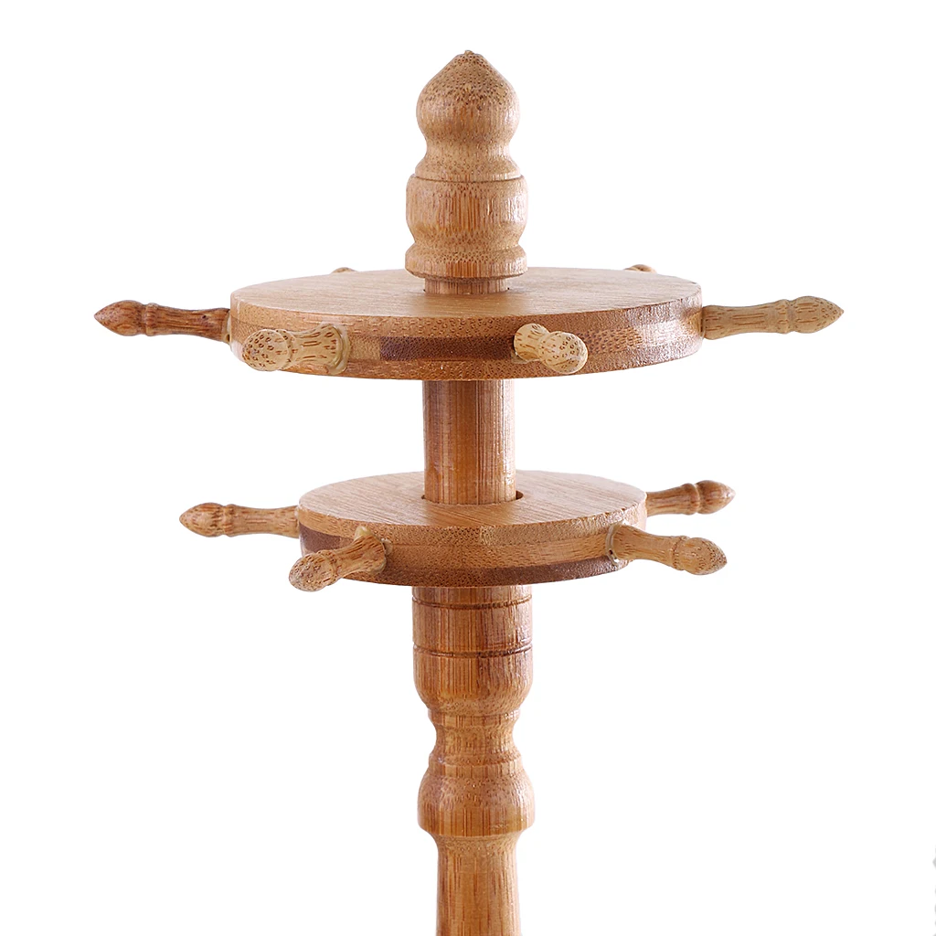 

11-контактный держатель для кистей Sumi из твердой древесины для каллиграфии, подвесная вешалка