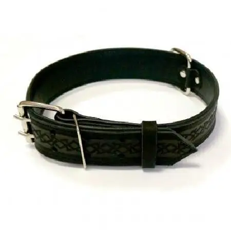 ошейник 1362Ч HIGHT LINE 45 мм тиснение длина до 65 см черный | Дом и сад