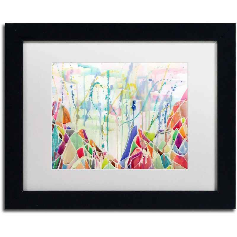 

"Anamundi" Canvas Art by Lauren Moss White Matte, Black Frame