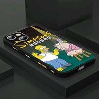 the simpsons pig cute for apple iphone 13 12 mini 11 pro xs max xr x 8 7 6s se plus left liquid silicone gel phone case