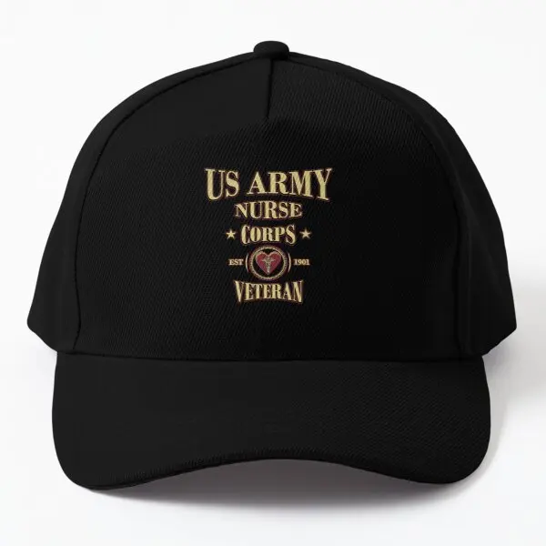 

Us Army Nurse Corps Veteran Baseball Cap Hat Black Spring Fish Casual Snapback Sun Women Casquette Mens Hip Hop Sport Bonnet