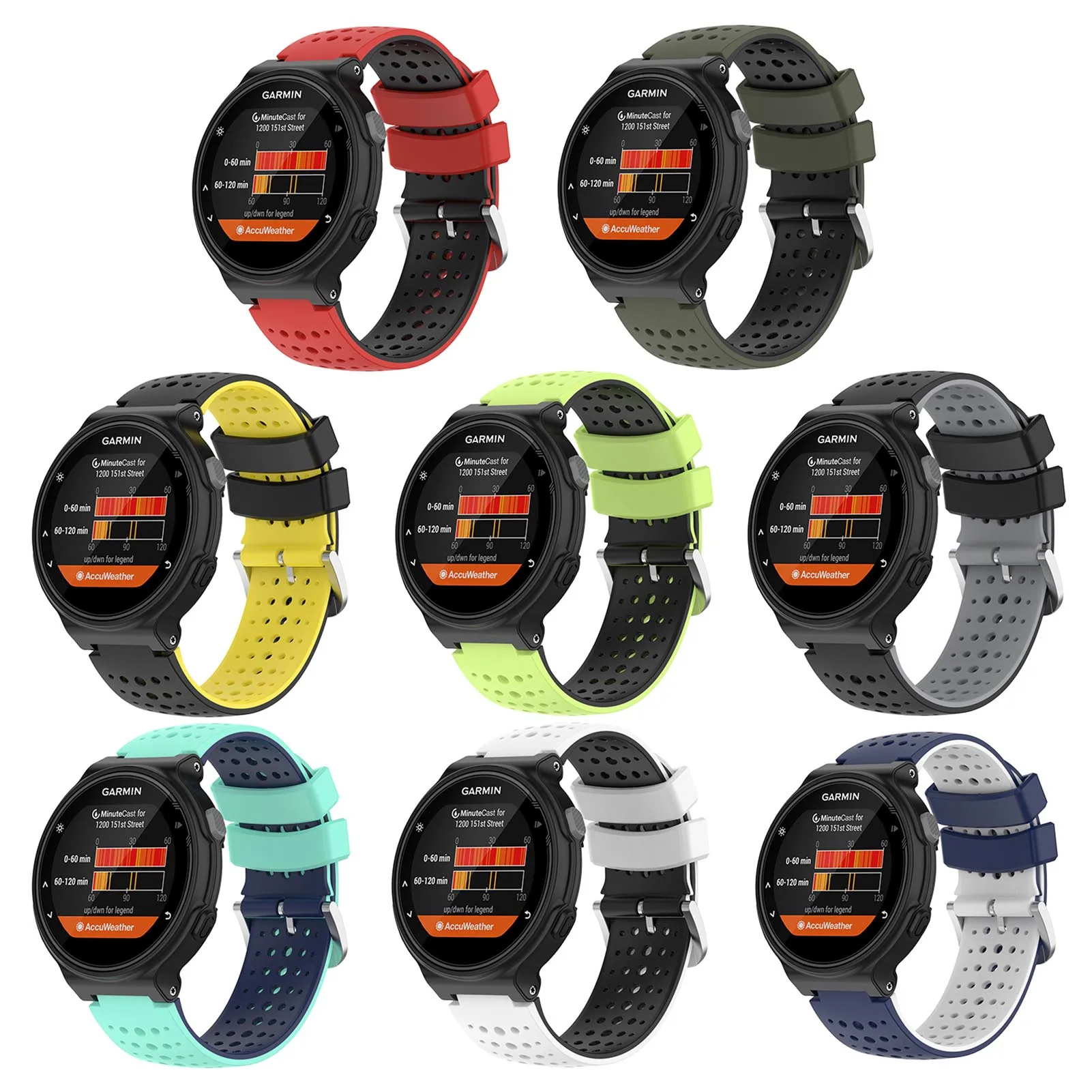 

Модный силиконовый браслет ForGarmin Forerunner220 230 235 620 630 735XT Универсальный сменный ремешок для часов умные аксессуары