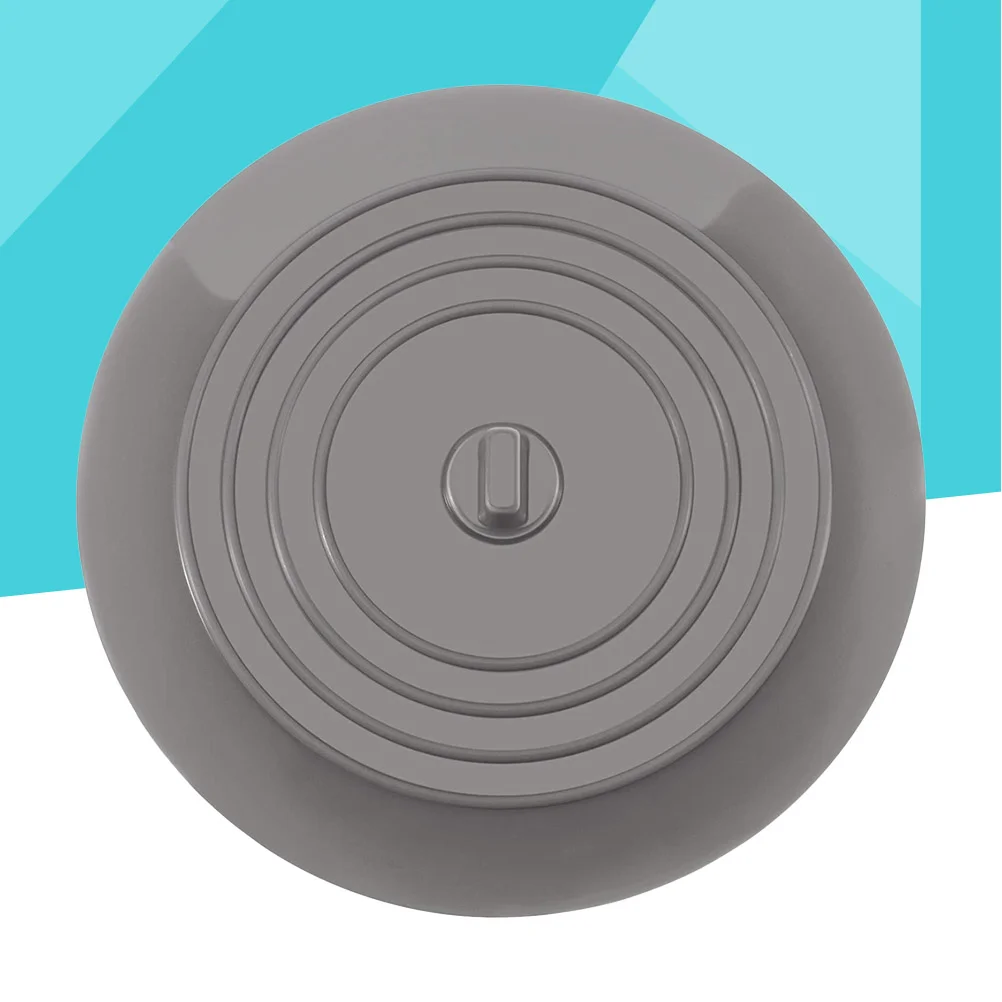 

1pc Drain Plug Silicone Round Convenient Flat Practical Drain Cover Basin Plug Bathtub Plug Drain Plug