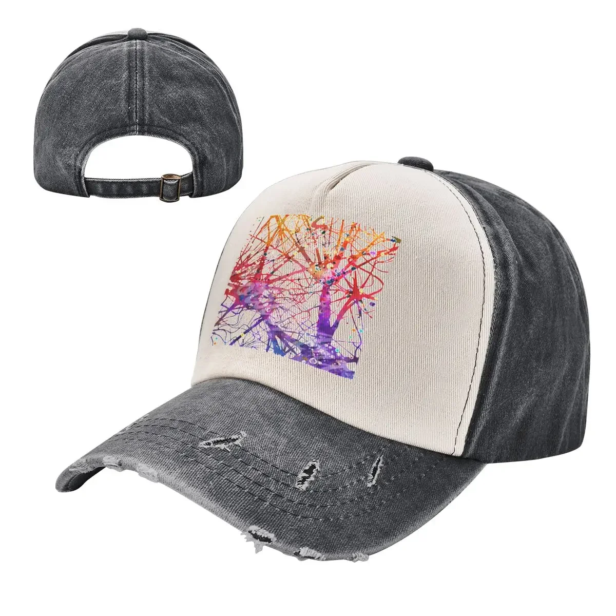 Mindgazing - Бейсболка со спиральной кепкой Neuron and Astrocyte винтажная шляпа с капюшоном