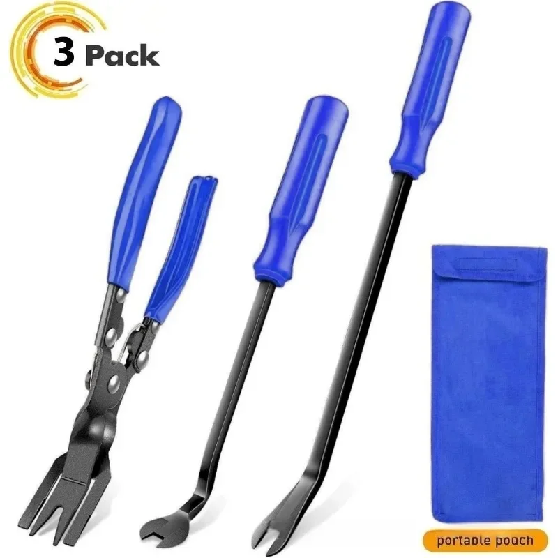 

3 шт., инструмент для снятия зажимов, набор плоскогубцев, инструмент для снятия крепежа, набор инструментов для автоматической отделки, набор инструментов для ремонта дверной панели автомобиля, приборной панели