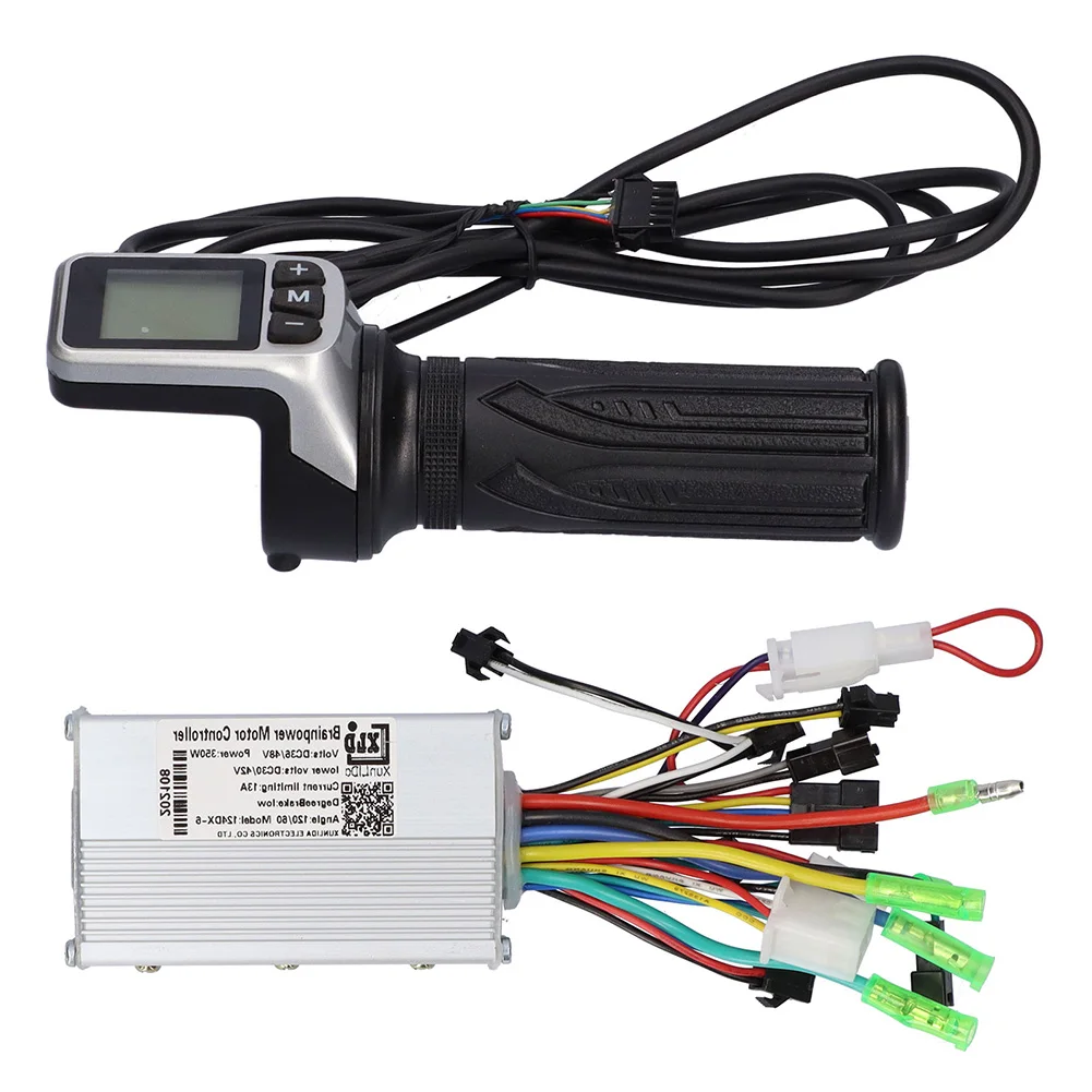 

36V/48V 350W Brushless Controller Kit with LCD Meter Throttle Grip for Electric Bicycle E-Bike Electric Scooter Accessories