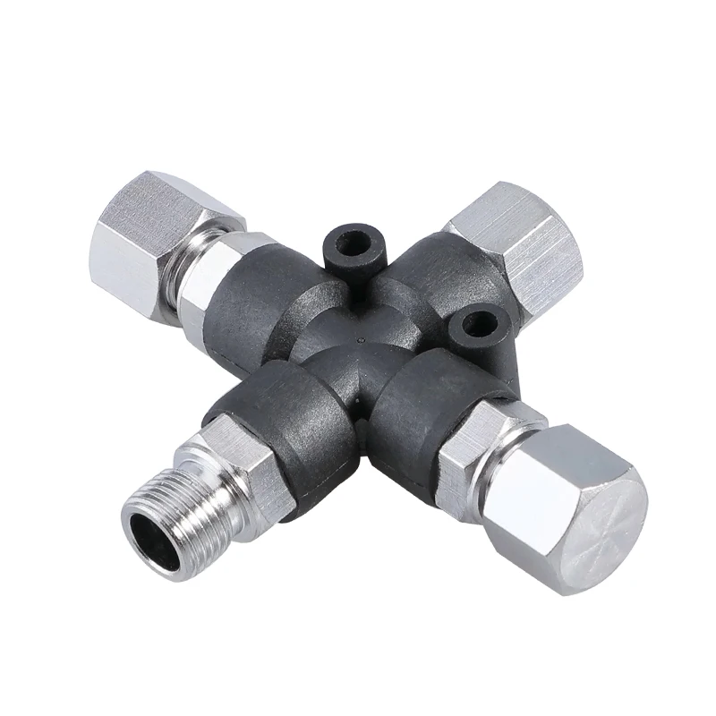 3 Way Air Hose Splitter Fitting Connector 1/8" BSP Fittings 