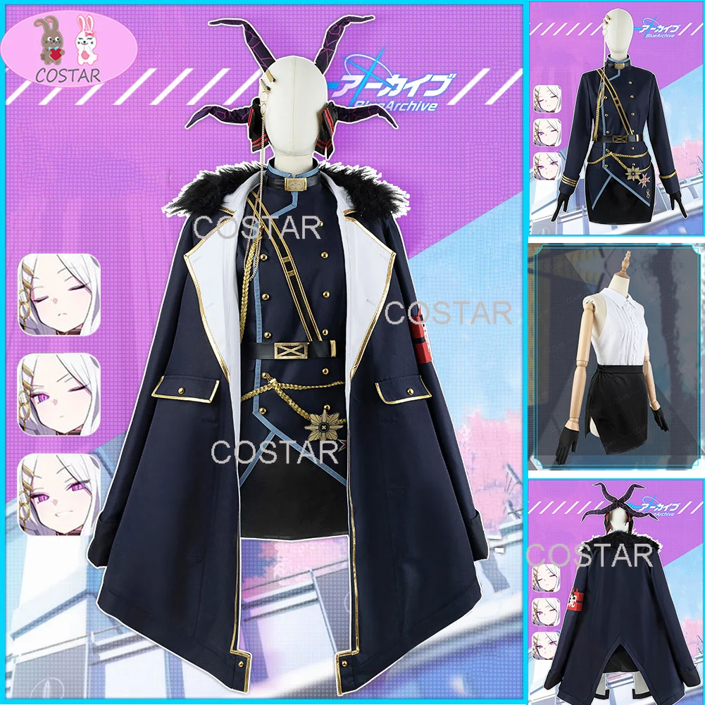 

COSTAR Game Blue Archive Sorasaki Hina Cosplay Costume Women Cute Party Uniforms With Horns Carnival Outfits Custom Made