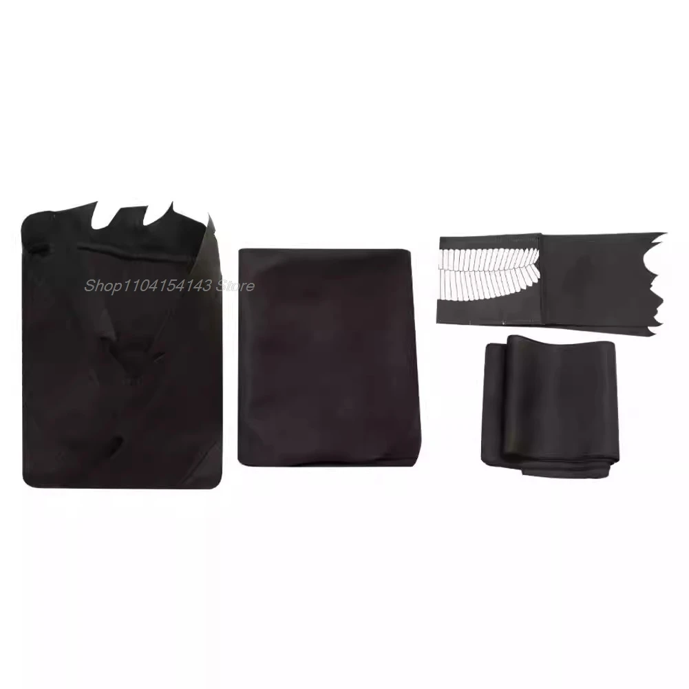 Dandadan Okarun Ken Takakura Cosplay Costume Wig Mask Turbo Granny Powers Black Collar Uniform Curly Short Hair Halloween Suit