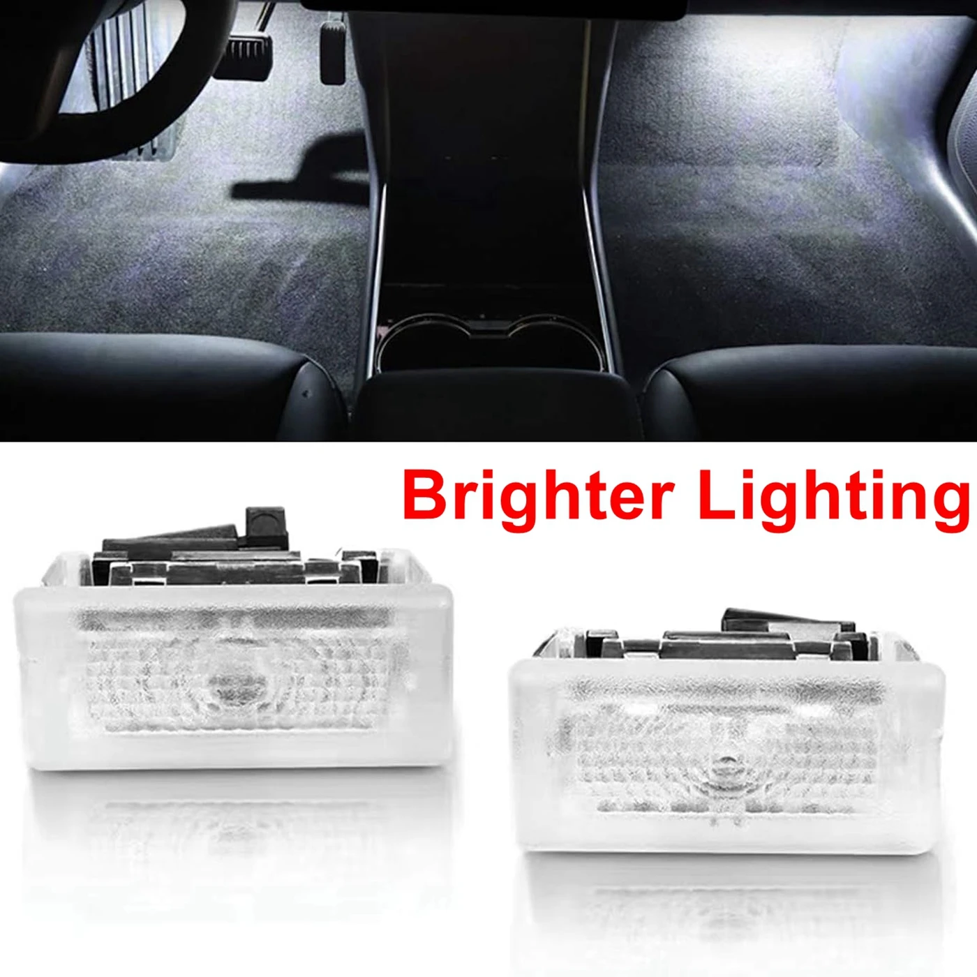 

Car LED Atmosphere Lights For Tesla Model 3 Y X S 2022 2021 Puddle Welcome Lamp Rear Trunk Footwell Bulbs Interior Accessories