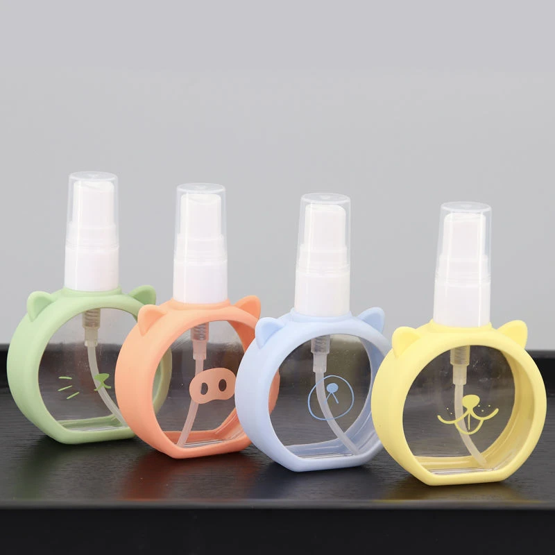 

1 шт., 55 мл, бутылка для распыления тумана, пластиковая бутылка для лосьона, для путешествий, парфюмерные бутылки для воды, заправка