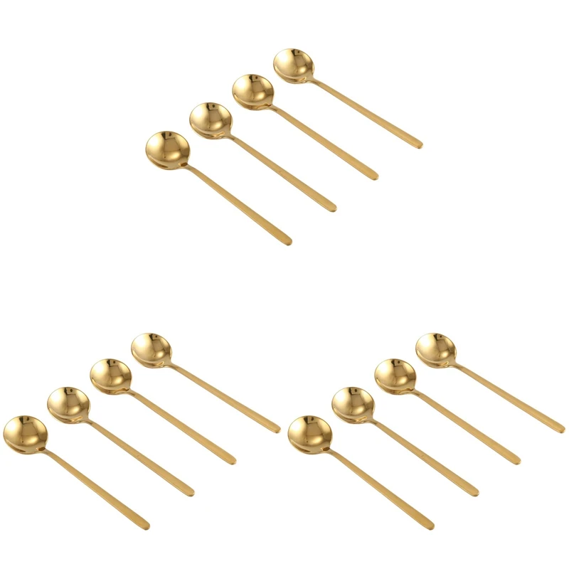 

12 шт., ложка для кофе, из нержавеющей стали