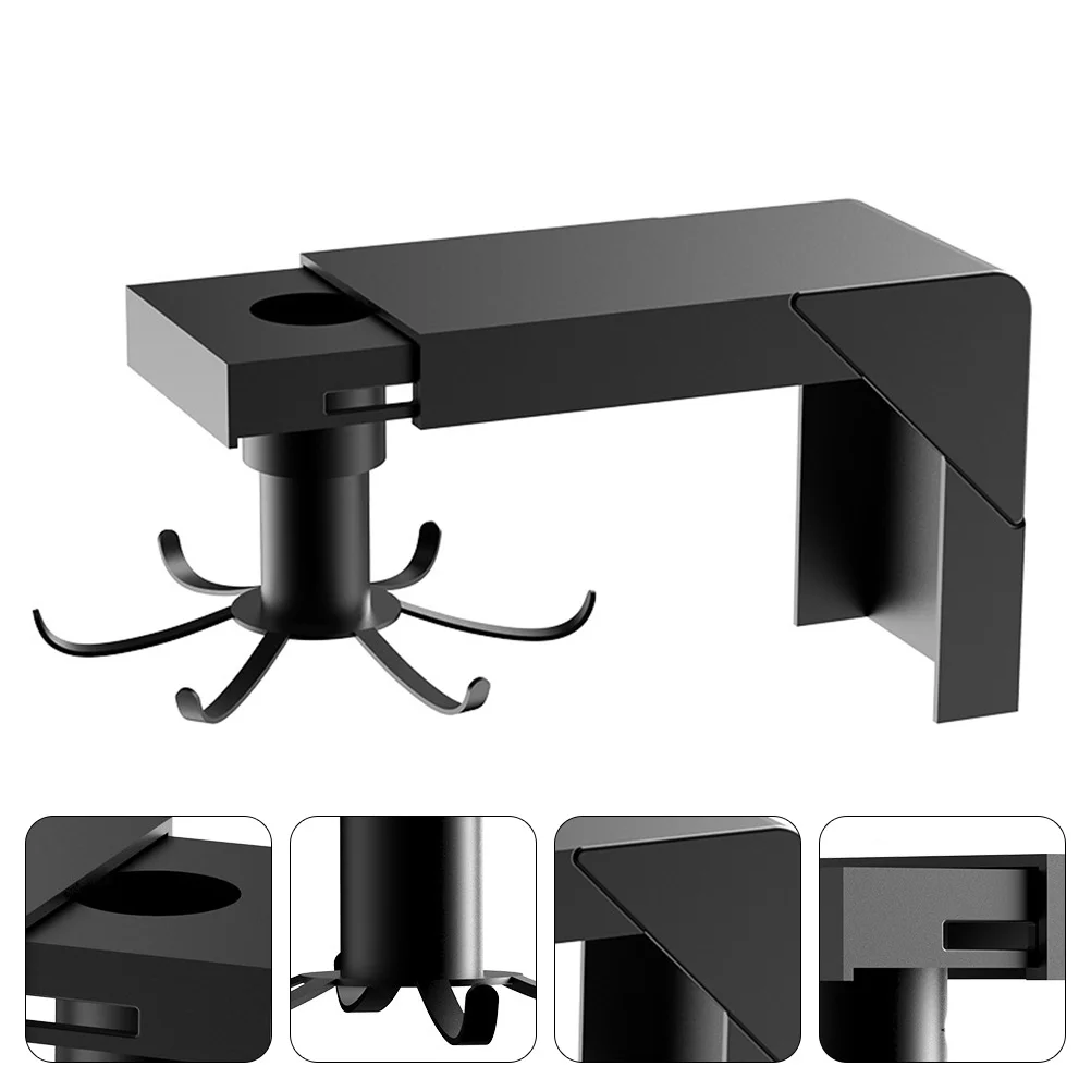 

Cupboard Shelf Rotary Telescopic Hook Wall Hanger Door No Nails Home Bathroom Wall-mounted Rack Multi-functional Storage