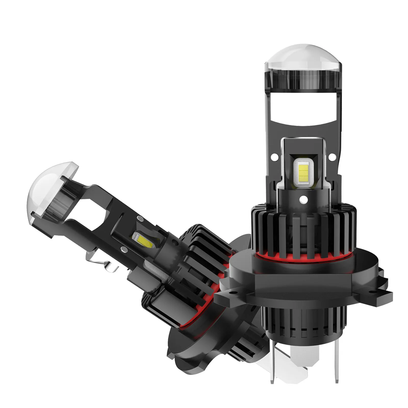 Автомобильная фара 160 Вт H4 Mini Bi светодиодный линза проектора лампы фар Canbus