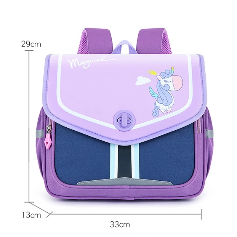 Cartoon Children Horizontal Backpack New Boy Girl Cartoon Unicorn Lion Schoolbags Primary School Students Grade 1-3 Backpack Hot
