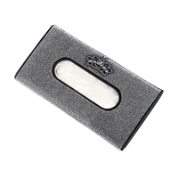 crystal tissue holder for car sun visor napkin holder bling car accessories for women crystal auto paper box towel case for