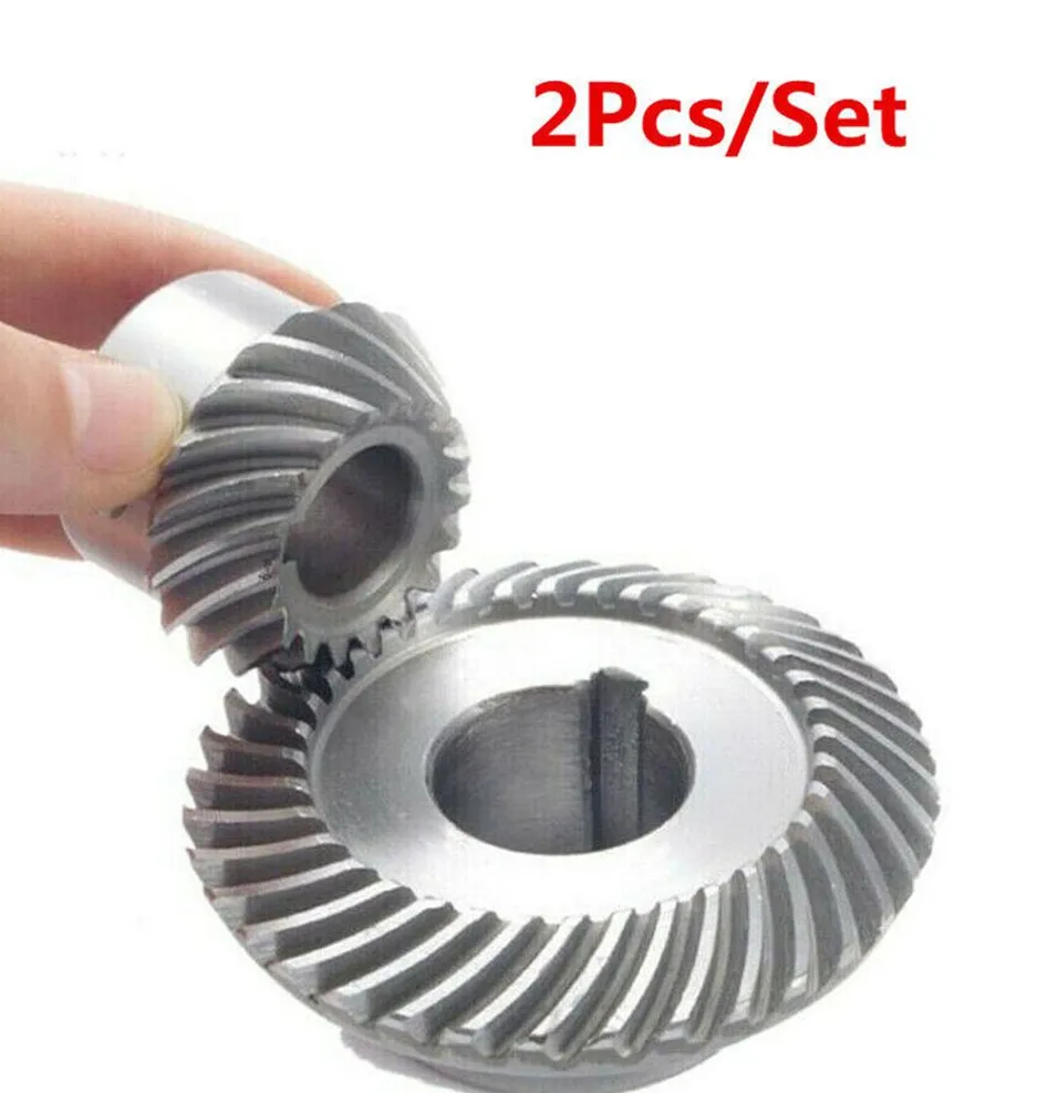 

2pcs/Set CNC Pair Spiral Bevel Gear C77+C96 3# 4# Milling Machinery Lifting For Bridgeport Mill Part