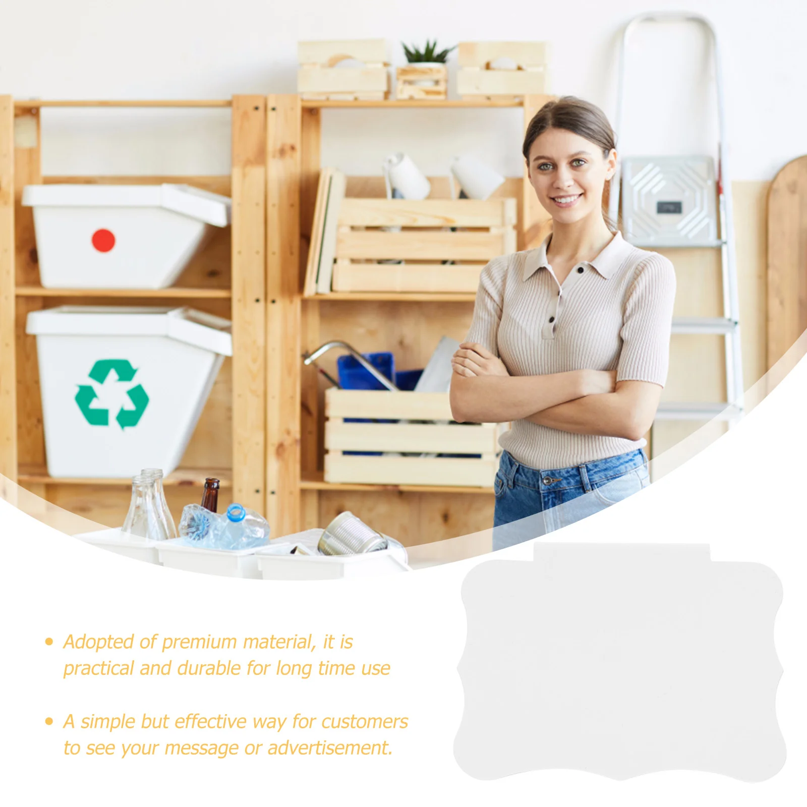 10 шт. подвесной держатель для этикеток перезаписываемые ценники зажим тегов