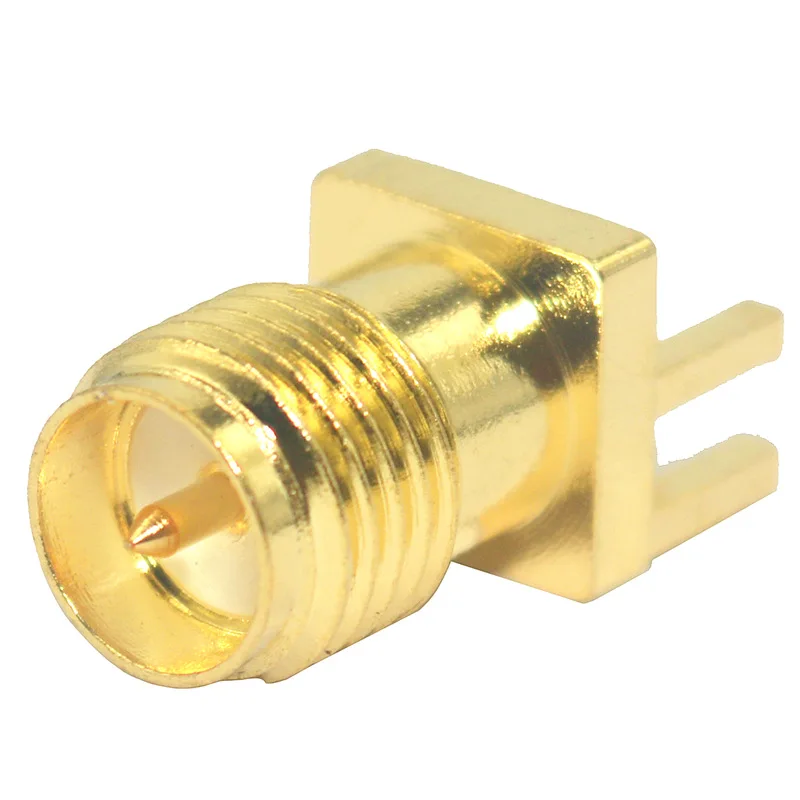 

SMA-KE partial foot SMA-KHD pitch 1.6mm copper gold-plated outer screw inner hole antenna base high frequency connector