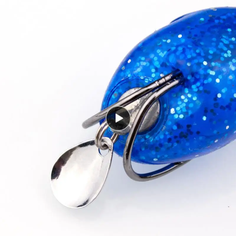 

Двойной крючок, приманка лягушки, искусственная приманка с блестками для приманки рыбы, высокая износостойкость, материал из высокоуглеродистой стали, Ранд