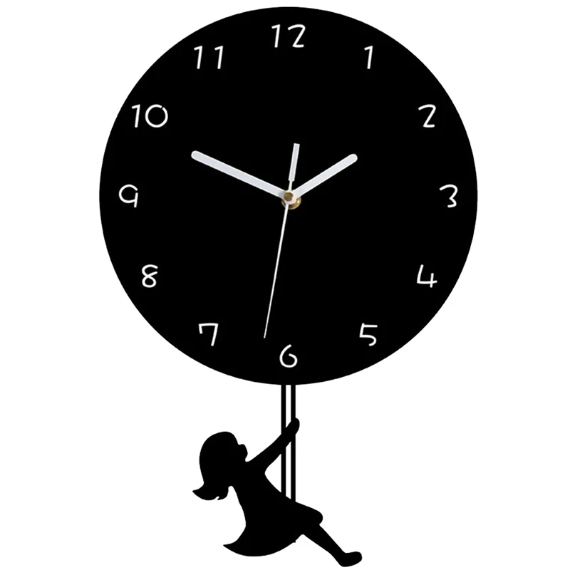 Simple Wall Clock Living Room Decoration Silent Net Red Swin