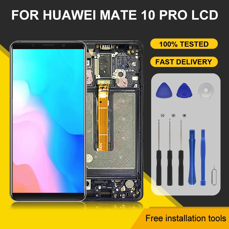 

1Pcs 6.0 Inch OLED BLA-L29 Display For Huawei Mate 10 Pro LCD Touch Panel Screen Digitizer BLA-L09 BLA-AL00 Assembly With Tools